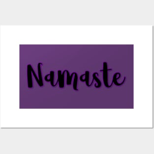 Namaste Yoga Good Vibes Posters and Art